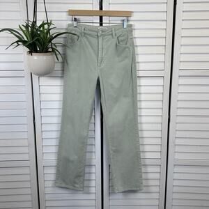 Rollas X Anthropologie Green Original High Rise Straight Corduroy Pants Size‎ 29